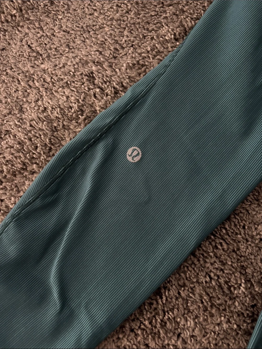 Lululemon Athletica Women’s 6 High-Rise Seam Detail Leggings in Teal